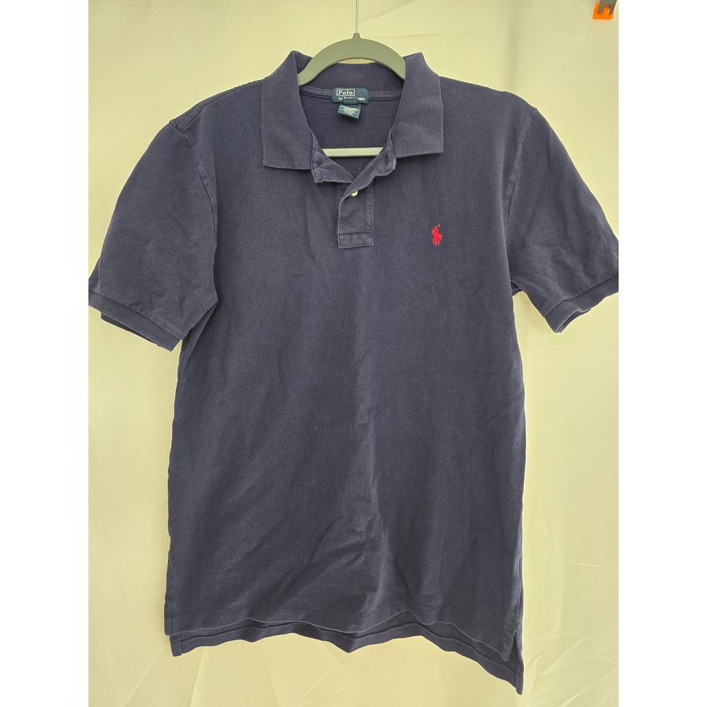 Kids‎ Polo by Ralph Lauren Navy Blue Short Sleeve Polo Shirt Size XL 18-20